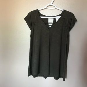 Dark olive green tee